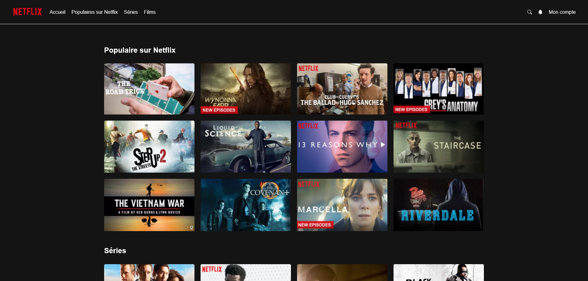 Miniature du projet Netflix