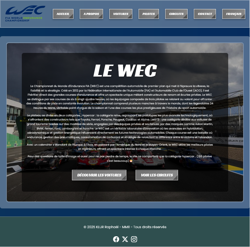 Miniature du site web WEC
